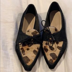 Loeffler Randall fur flats